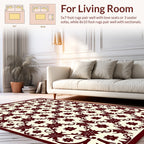 Intricate Floral Swirl Pattern Rug