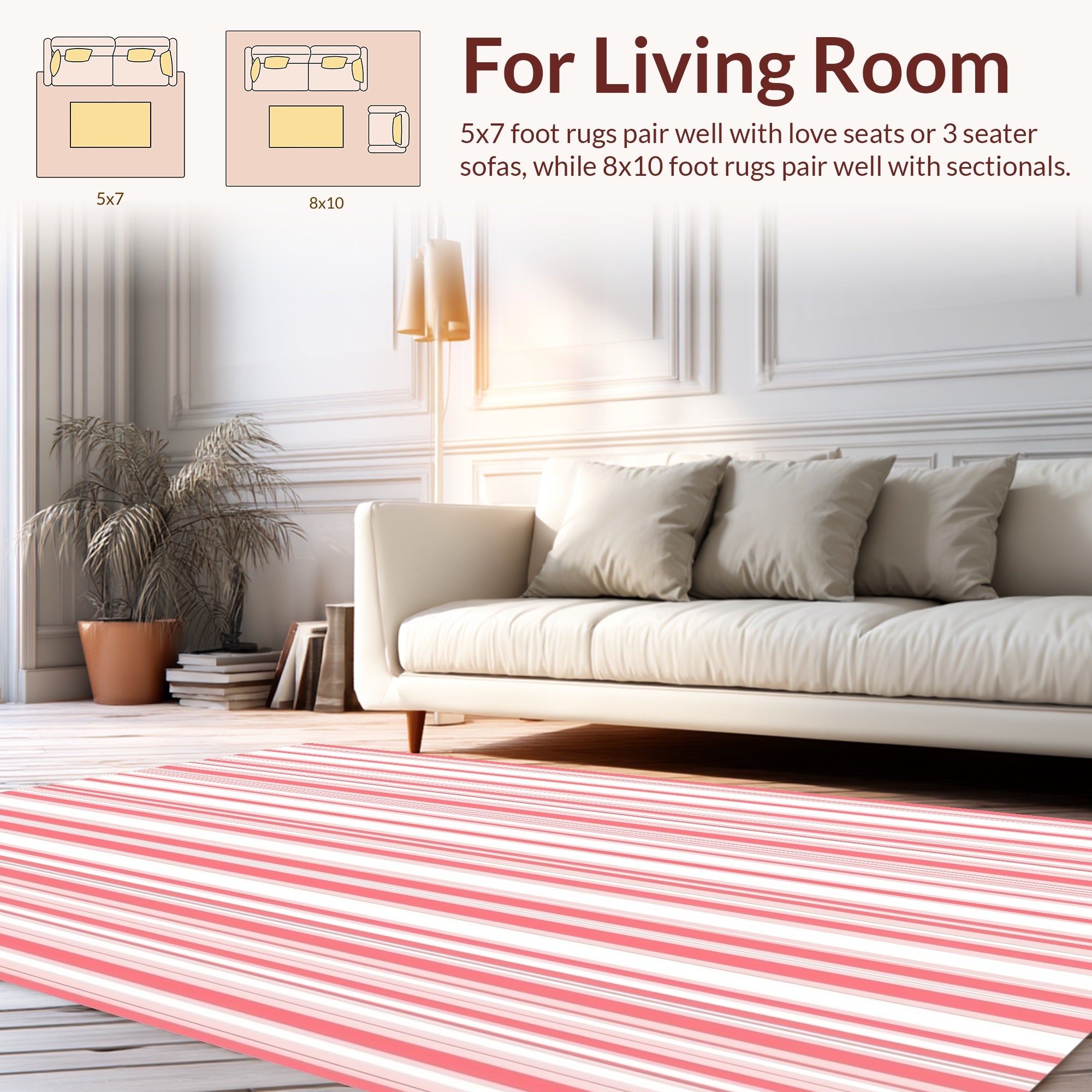 Vertical Striped Pattern Rug