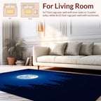 Midnight Forest Moon Stars Rug