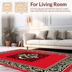 Regal Crest Floral Border Rug