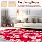 Vibrant Floral Pattern Design Rug