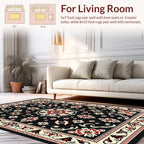 Classic Floral Starburst Pattern Rug
