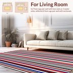 Bold Vertical Stripe Pattern Rug