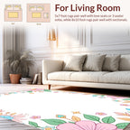 Sweet Floral Border Design Rug