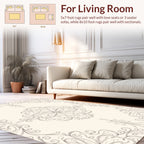 Elegant Floral Scrollwork Pattern Rug