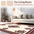 Traditional Floral Motif Patterned Rug