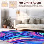 Vibrant Abstract StarBurst Pattern Rug