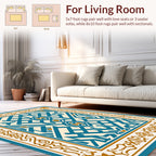 Intricate Geometric Medallion Design Rug