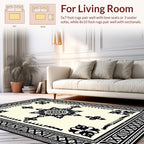 Classic Geometric Floral Mandala Rug