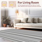 Classic Vertical Stripe Pattern Design Rug