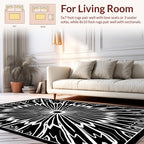 Radiant Sunburst Starburst Pattern Rug