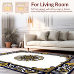 Grand Floral Leaf Border Design Rug