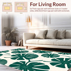 Tropical Leaf Pattern Rug