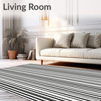 Bold Contemporary Vertical Stripes Rug