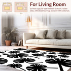 Bold Leafy Botanical Pattern Rug