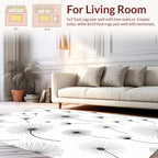 Chic Dandelion Seed Head Pattern Rug