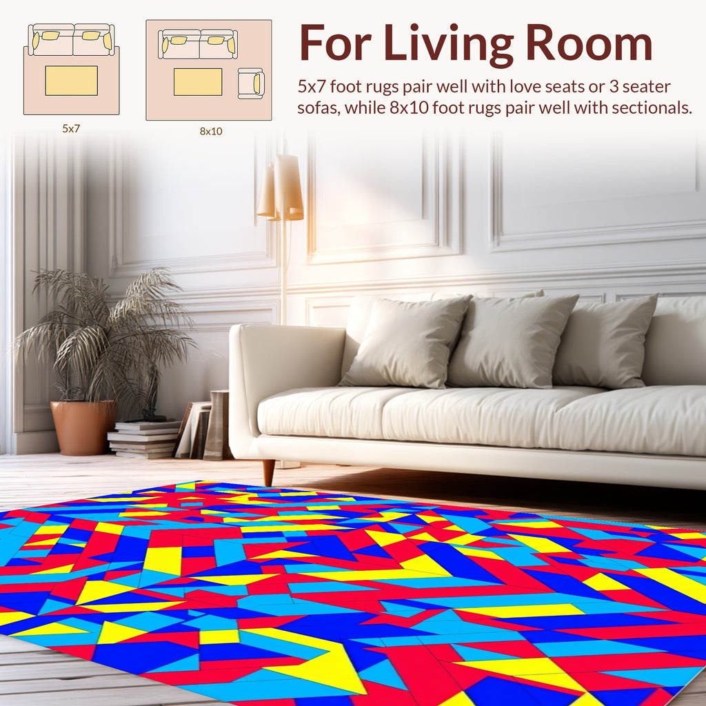 Modern Abstract Geometric Design Rug