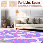 Pastel Swirls Organic Pattern Rug