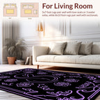 Art Nouveau Floral Swirls Rug