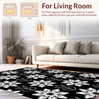 Charming Floral Print Pattern Rug