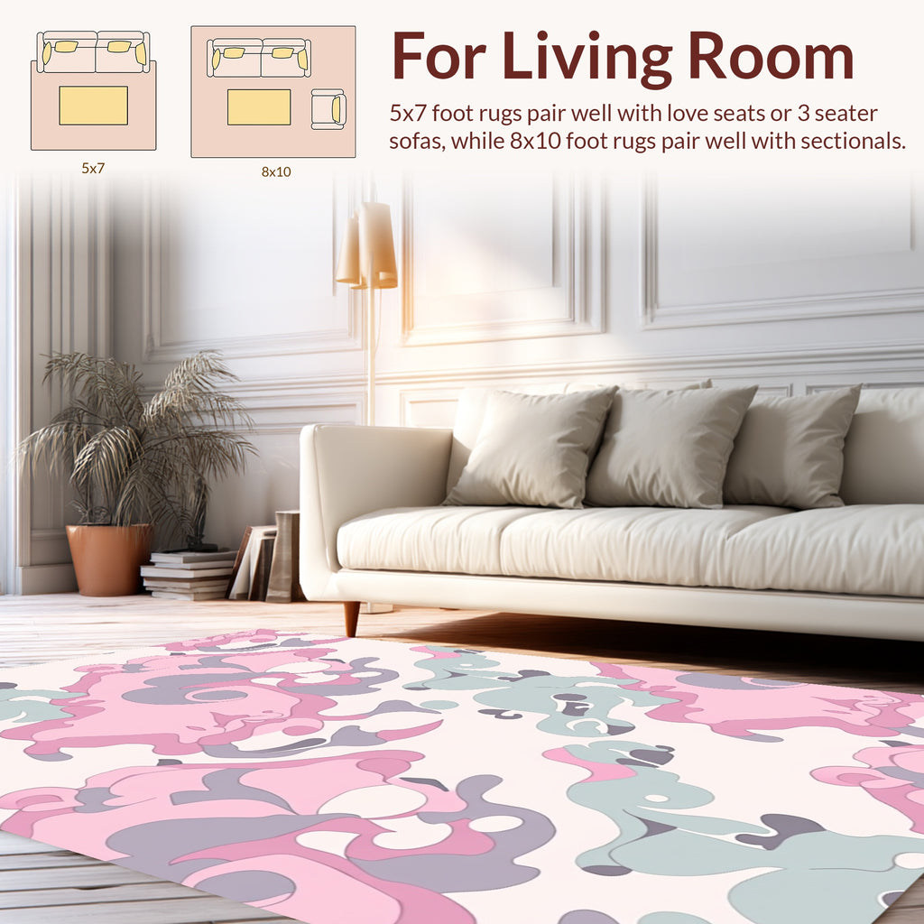 Abstract Swirls And Shapes Rug