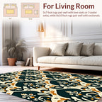 Ornate Floral Arch Pattern Rug