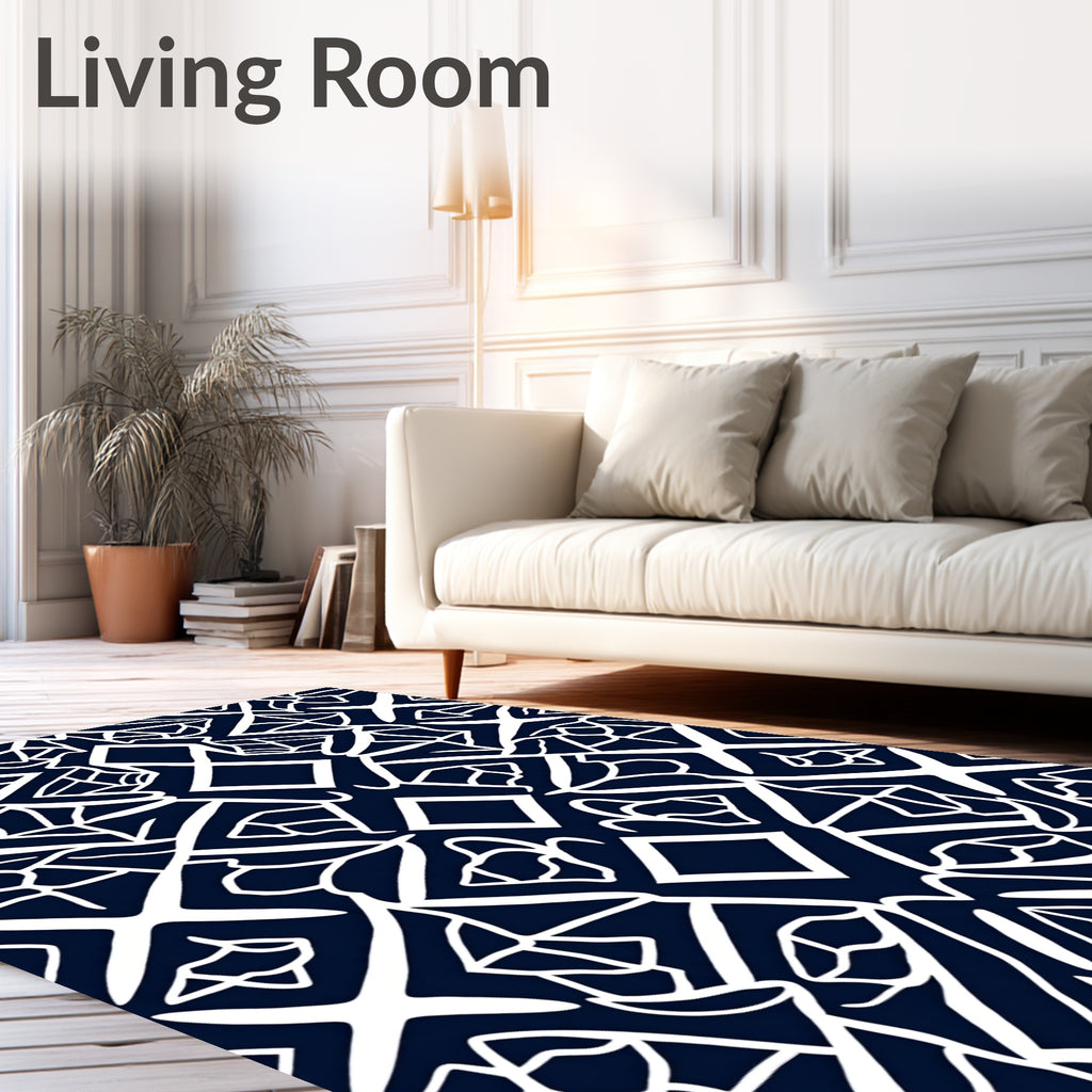 Bold Abstract Geometric Pattern Rug