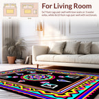 Vibrant Geometric Mandala Pattern Rug