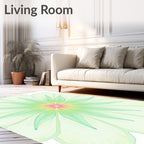 Pastel Bloom Mandala Rug