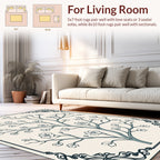 Nature Floral Scroll Work Rug