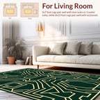 Geometric Deco Pattern Lines Rug
