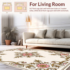 Delicate Floral Filigree Pattern Rug
