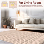 Classic Grid Line Pattern Rug