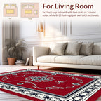 Traditional Floral Intricate Red Rug