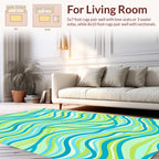 Ocean Waves Pattern Rug