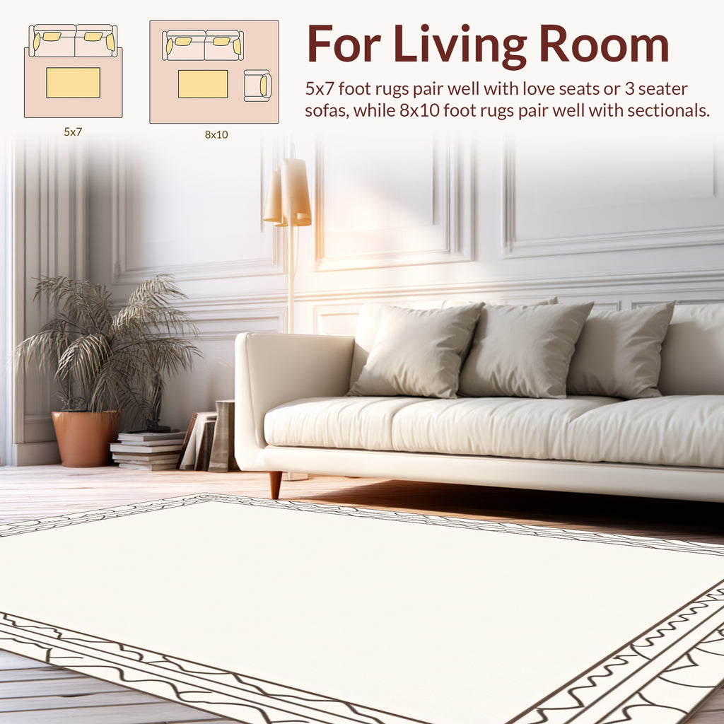 Classic Scroll Geometric Rug