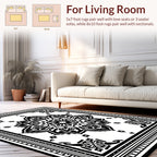Intricate Geometric Mandala Pattern Rug