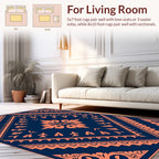Ornate Floral Geometric Motif Rug