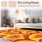 Art Nouveau Fan Pattern Rug
