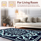 Classic Intricate Floral Symmetry Pattern Rug