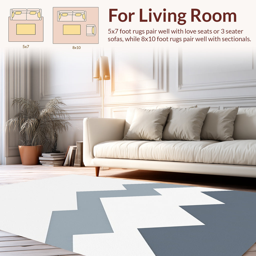 Abstract Mountain Landscape Design Rug
