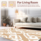 Symmetric Abstract Organic Pattern Rug