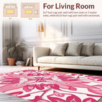 Pink Floral Mandala Design Rug