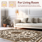 Intricate Floral Vine Symmetry Rug