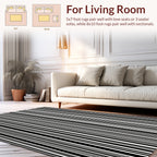 Bold Vertical Striped Design Rug