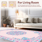 Mandala floral pastel intricate Rug