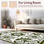 Elegant Floral Medallion Pattern Rug