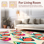 Geometric Bold Abstract Pattern Rug
