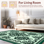 Traditional Floral Damask Pattern Rug