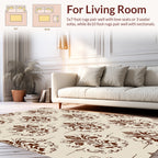 Classic Floral Scrollwork Pattern Rug